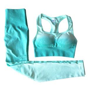 Women's 2-Piece Ombre Yoga Bra & Leggings